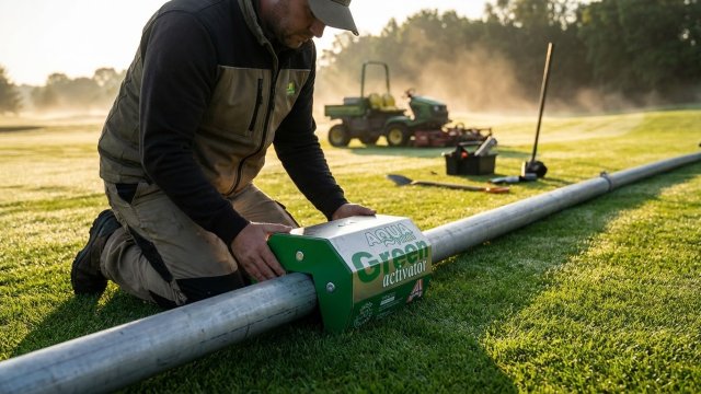 Green Activator von Aquavital: Fortschrittliche Wasseraufbereitung für Sport- und Gartenflächen