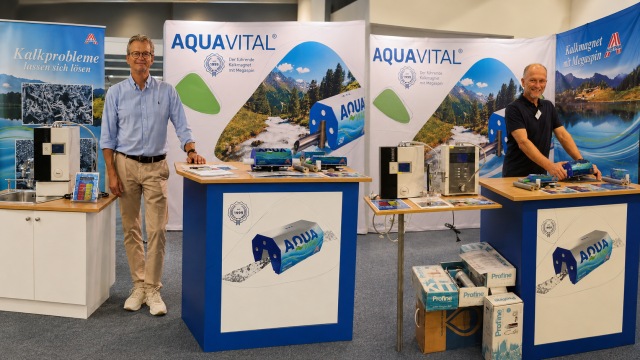 Aquavital startet 2026 mit innovativem Kalkschutz ohne Strom auf Messen durch
