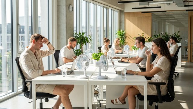 Arbeitsplätze im Hitzestress: Warum Klimatisierung in Büros entscheidend ist