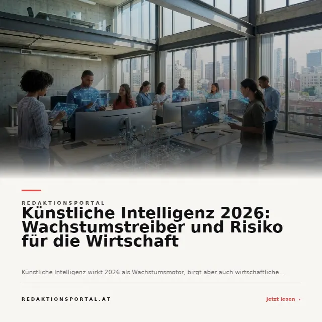 Share-Card fuer Künstliche Intelligenz 2026: Wachstumstreiber und Risiko für die Wirtschaft